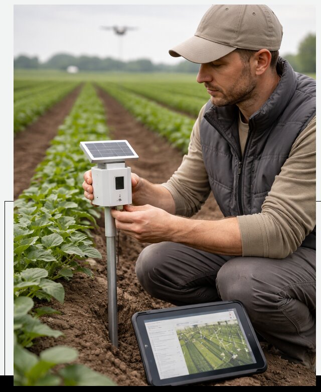 IoT мониторинг сельскохозяйственных полей и контроля в Кыштыме