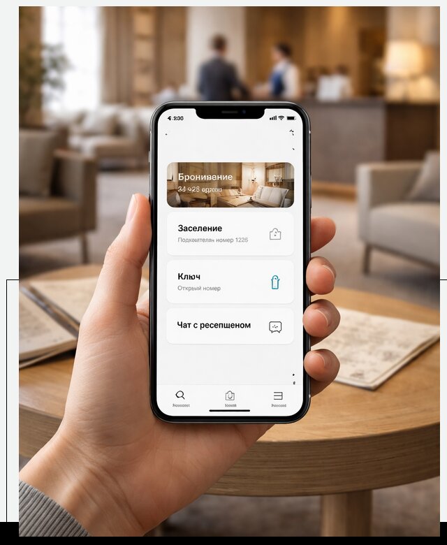 Мобильное приложение для гостей отеля в Кыштыме, управление сервисом